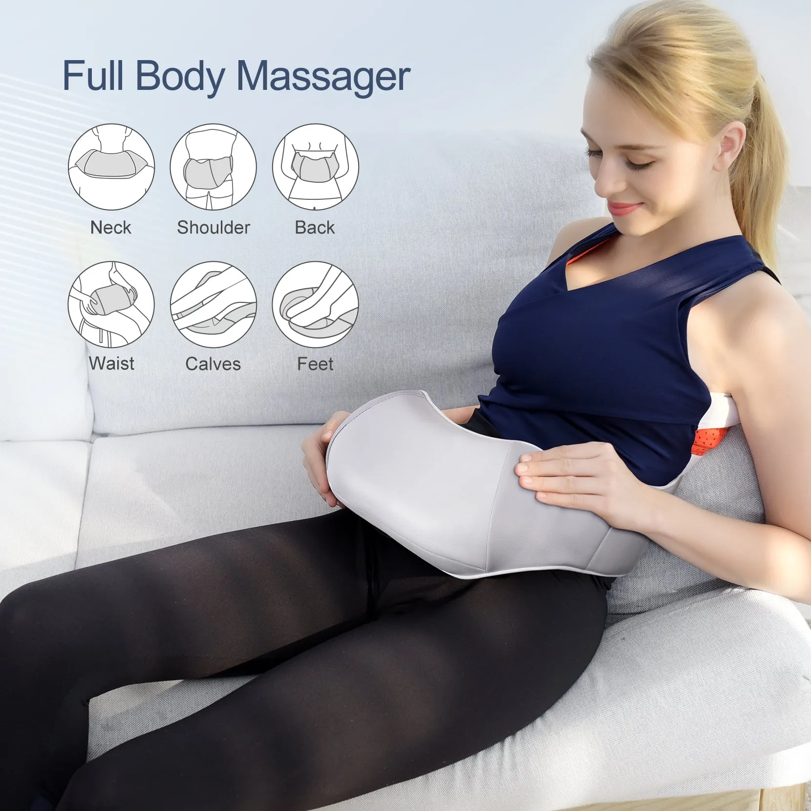 153AH Back Shoulder Massager with Heat  (EU ONLY)