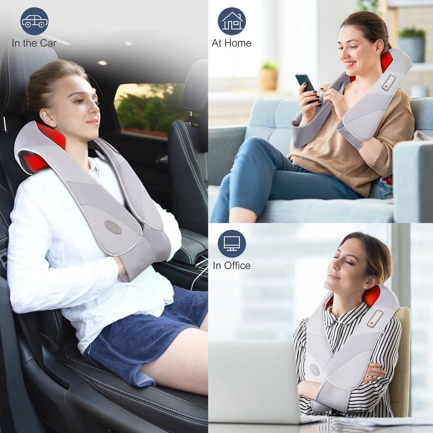 153AH Back Shoulder Massager with Heat  (EU ONLY)