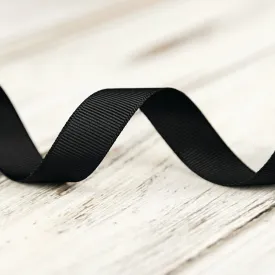 16mm Grosgrain Ribbon - Black