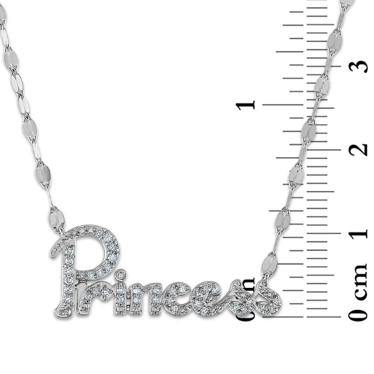 1/7 CTW Diamond 18-inch Princess Necklace in 10KT White Gold