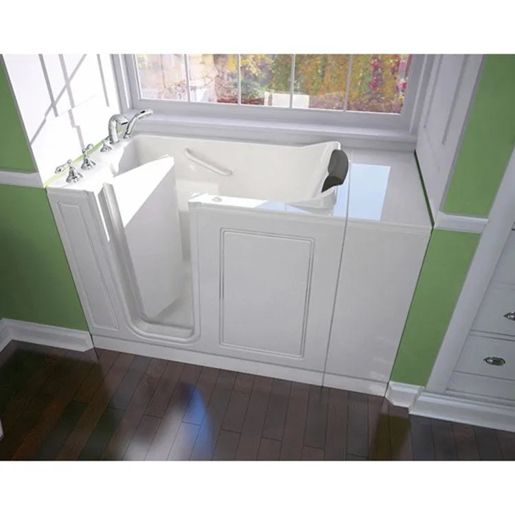 2848 Series 28"W x 48"L Acrylic Walk-In Whirlpool Bathtub with Left-Hand Drain/Faucet