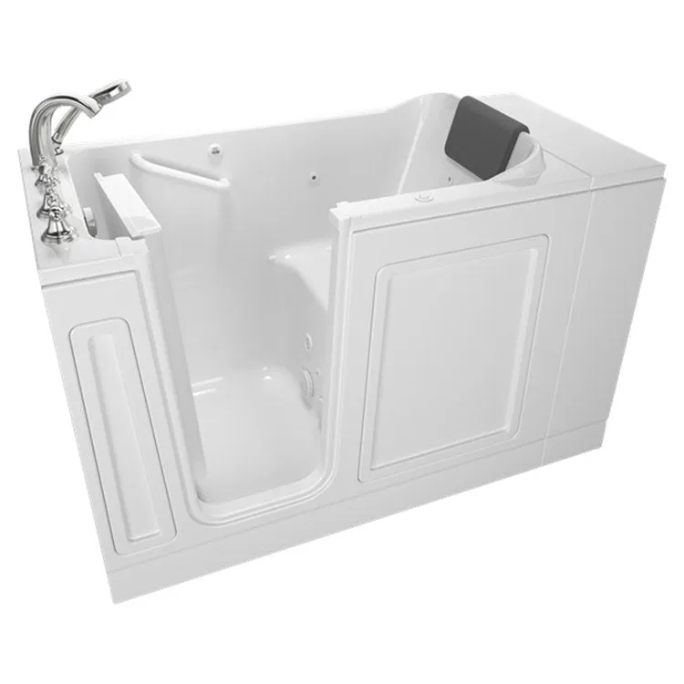 2848 Series 28"W x 48"L Acrylic Walk-In Whirlpool Bathtub with Left-Hand Drain/Faucet