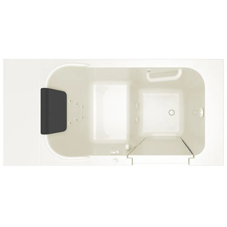 2848 Series 28"W x 48"L Gelcoat Walk-In Whirlpool Bathtub with Right-Hand Drain
