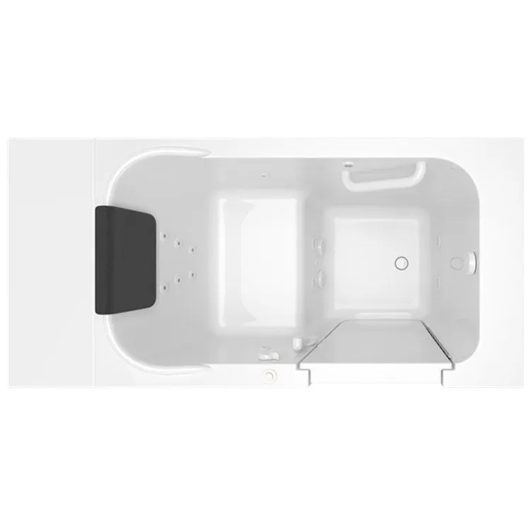 2848 Series 28"W x 48"L Gelcoat Walk-In Whirlpool Bathtub with Right-Hand Drain