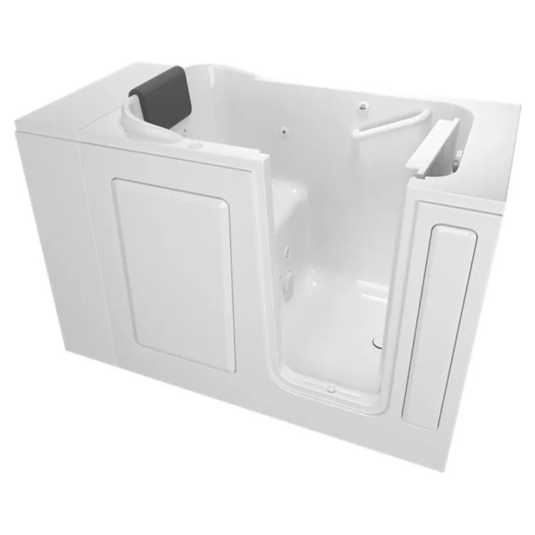 2848 Series 28"W x 48"L Gelcoat Walk-In Whirlpool Bathtub with Right-Hand Drain