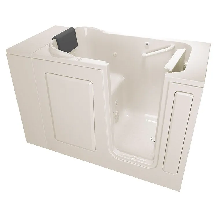 2848 Series 28"W x 48"L Gelcoat Walk-In Whirlpool Bathtub with Right-Hand Drain