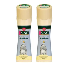2PK Instant Shine Shoe Liquid Polish Natural All Colors Top Leather Boots 5oz