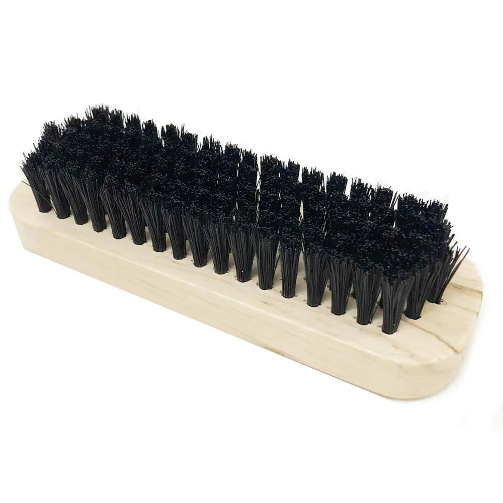 3 Horsehair Shine Brush Boot Cleaning Polishing Shoe Leather Wood Handle Buff