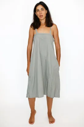 A-Line Slip Dress,  Battleship