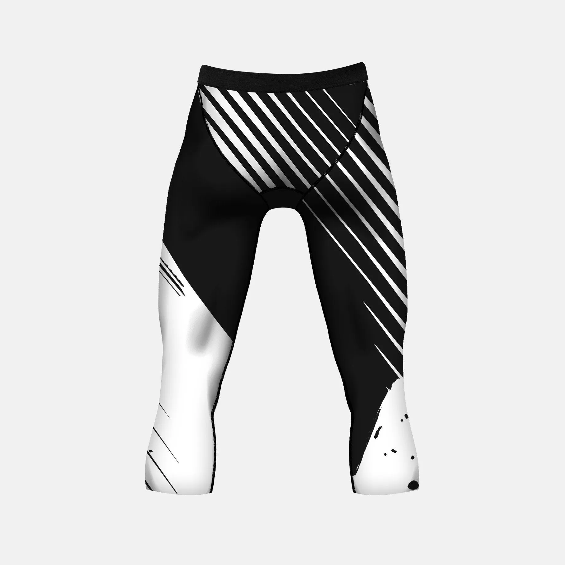 Aerial Black and White Compression 3/4 tights / leggings