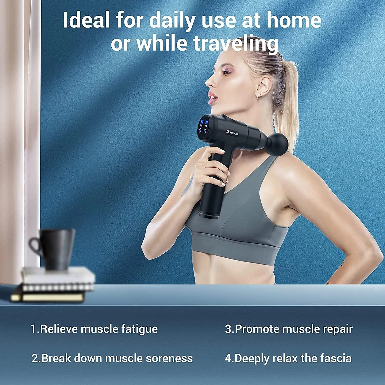 AERLANG Massage Gun for Back Neck Muscle Relieve