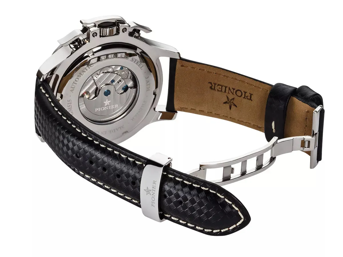 Amsterdam Pionier GM-515-1 | Silver | Made in Germany automatic watch
