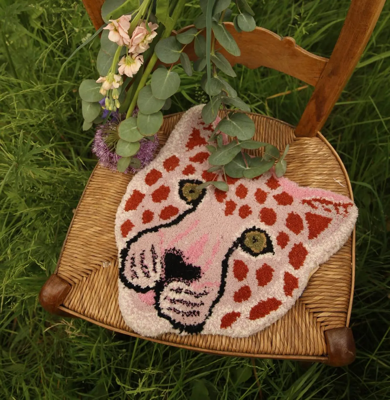 Animal Head Rug Cushion
