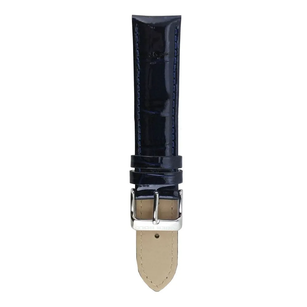ARIES GOLD OXFORD BLUE AG-L0004-22 LEATHER STRAP