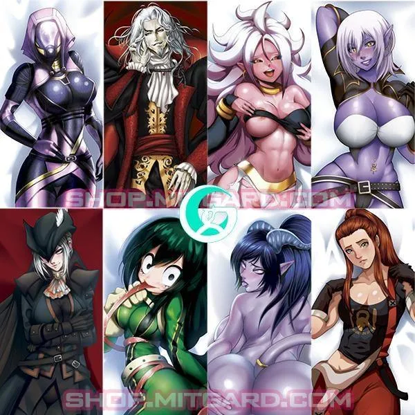 Artist commission body pillow dakimakura: SOFT SHADING Painted version