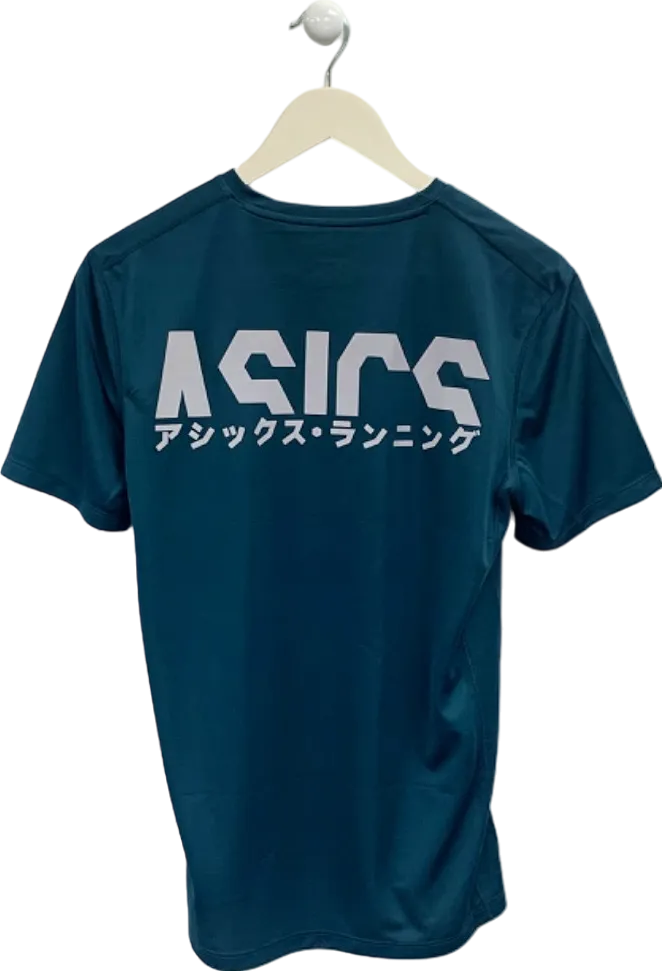 Asics Magnetic Blue Katakana SS Top S