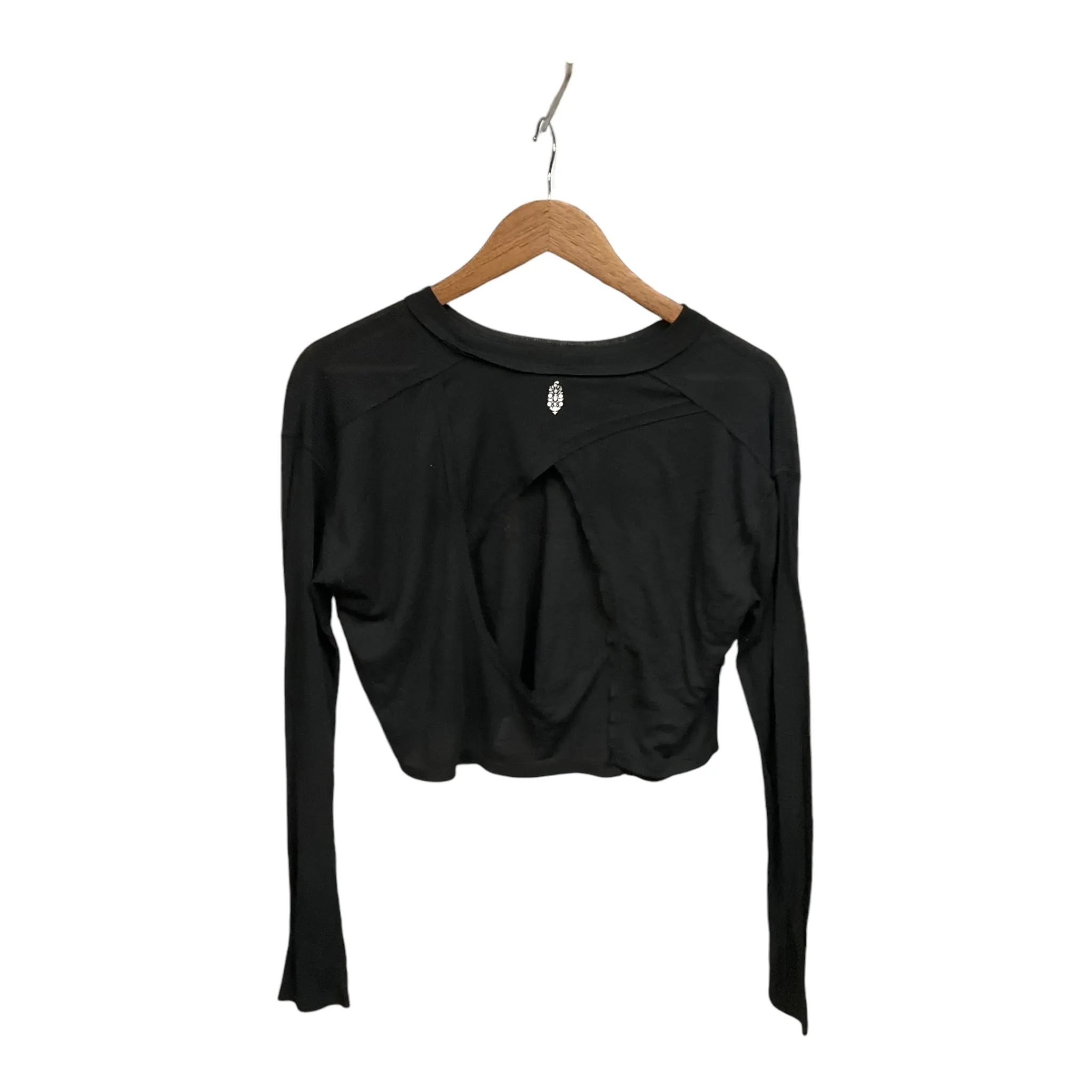 Athletic Top Long Sleeve Crewneck By Cmb In Black, Size: S