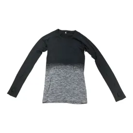 Athletic Top Long Sleeve Crewneck By Lululemon In Black, Size: 6