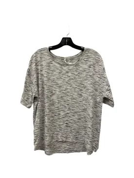 Athletic Top Short Sleeve By Lululemon In White, Size: 10