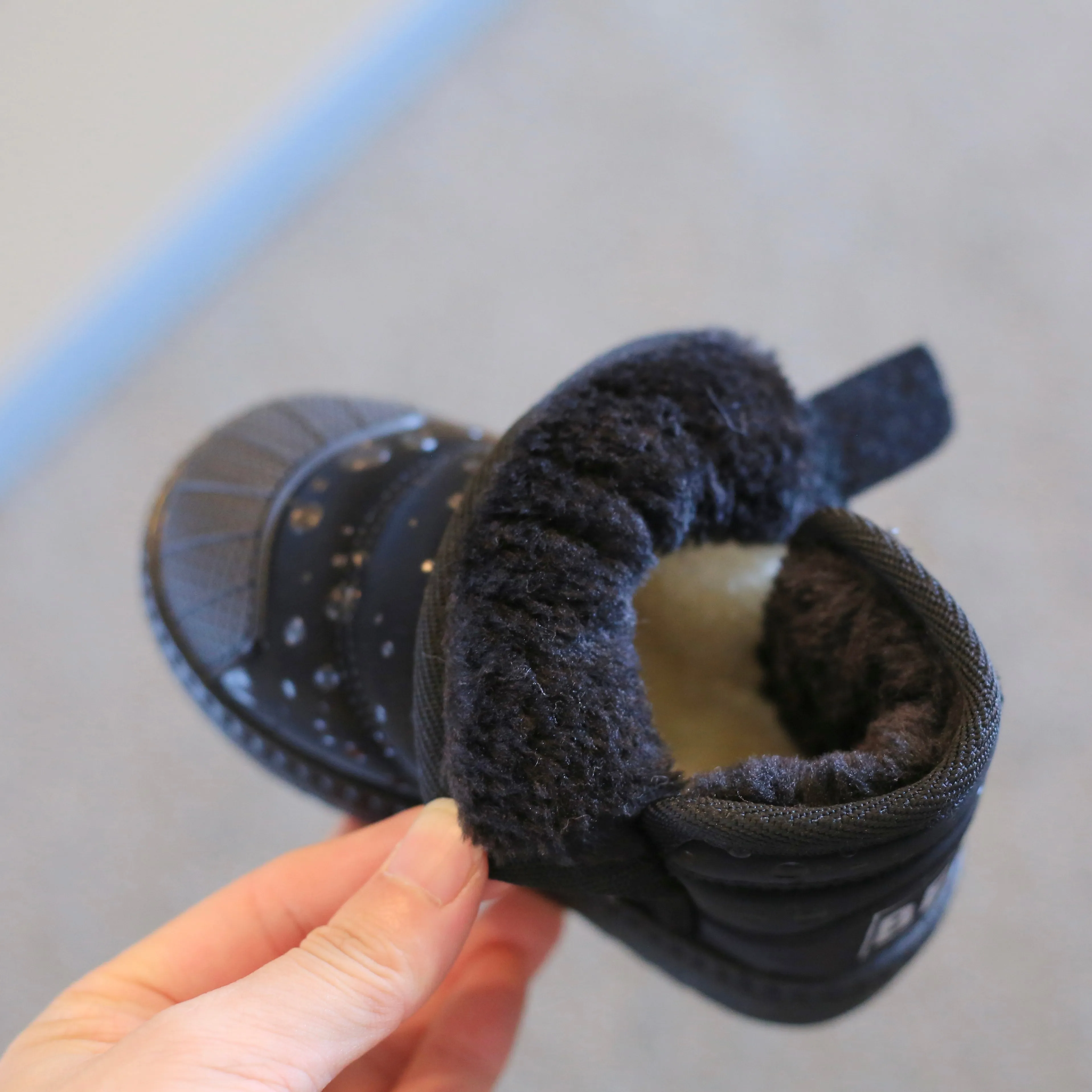 Bear Glitter Drop Winter Boots
