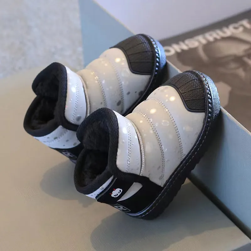 Bear Glitter Drop Winter Boots