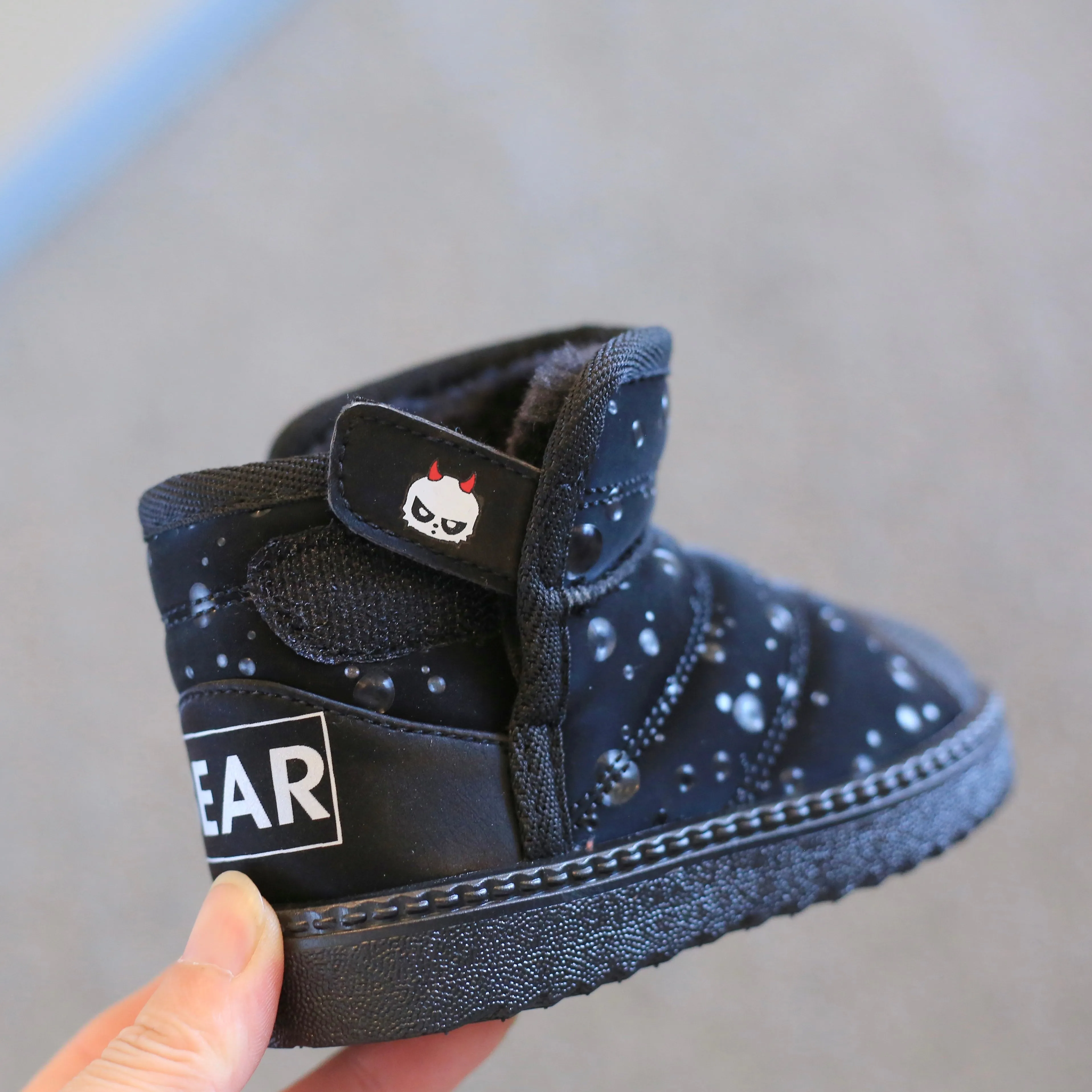 Bear Glitter Drop Winter Boots