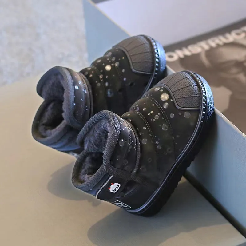 Bear Glitter Drop Winter Boots