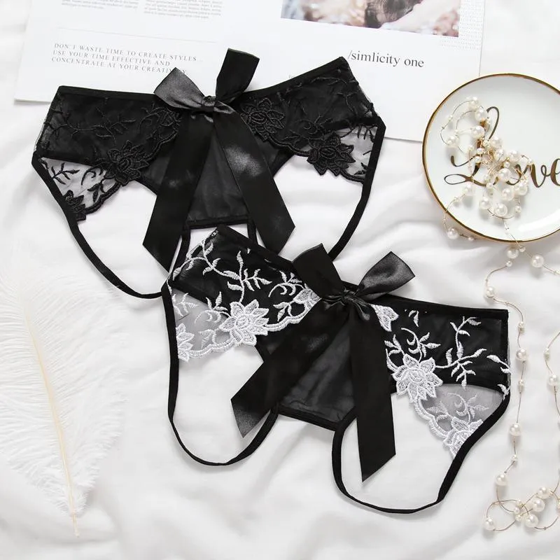 Beauty in a Bow Crotchless Panty