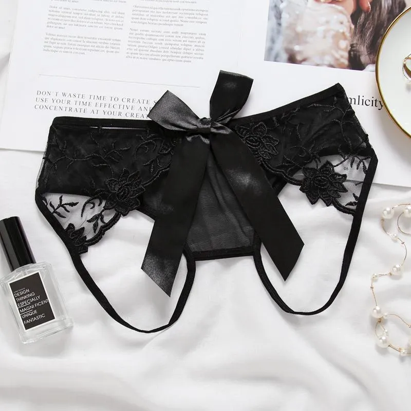 Beauty in a Bow Crotchless Panty