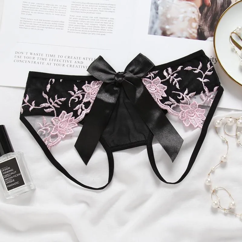 Beauty in a Bow Crotchless Panty