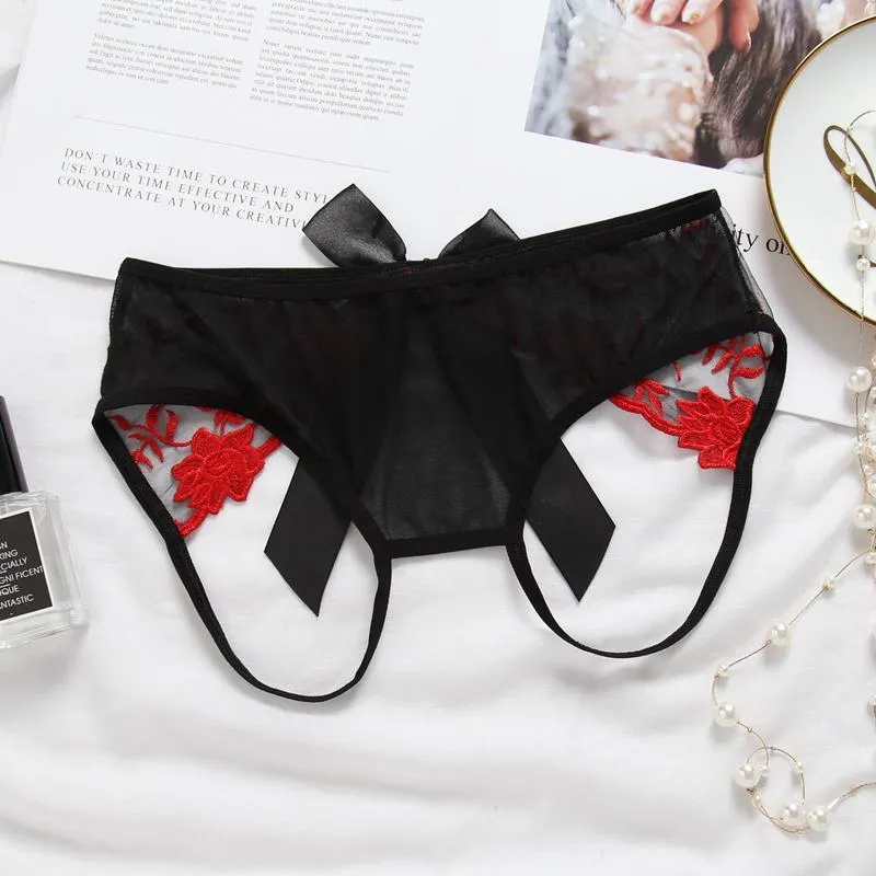 Beauty in a Bow Crotchless Panty