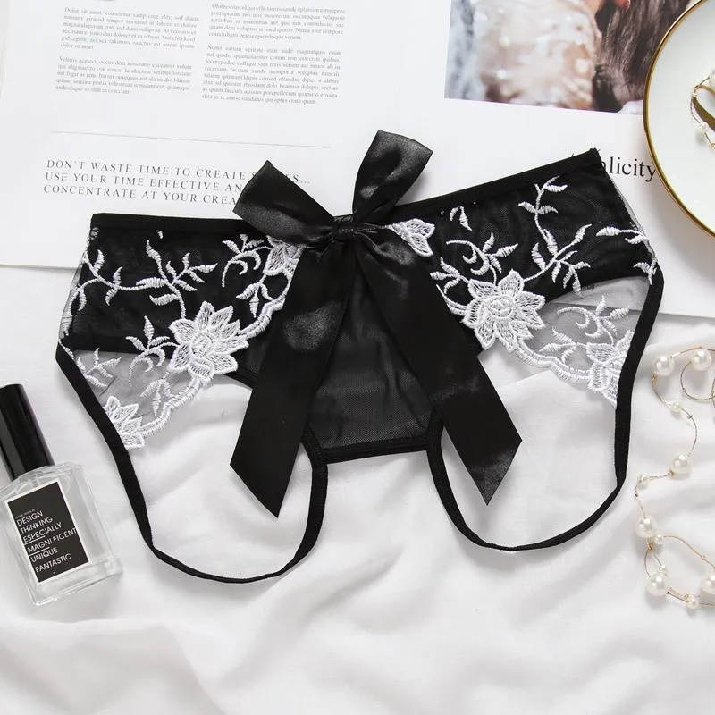 Beauty in a Bow Crotchless Panty