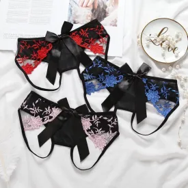 Beauty in a Bow Crotchless Panty