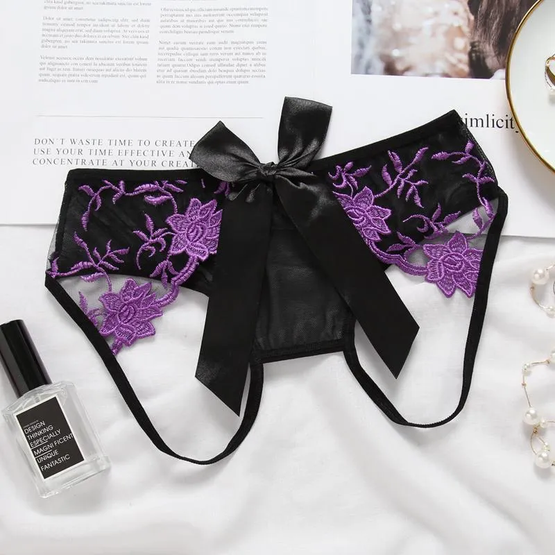 Beauty in a Bow Crotchless Panty