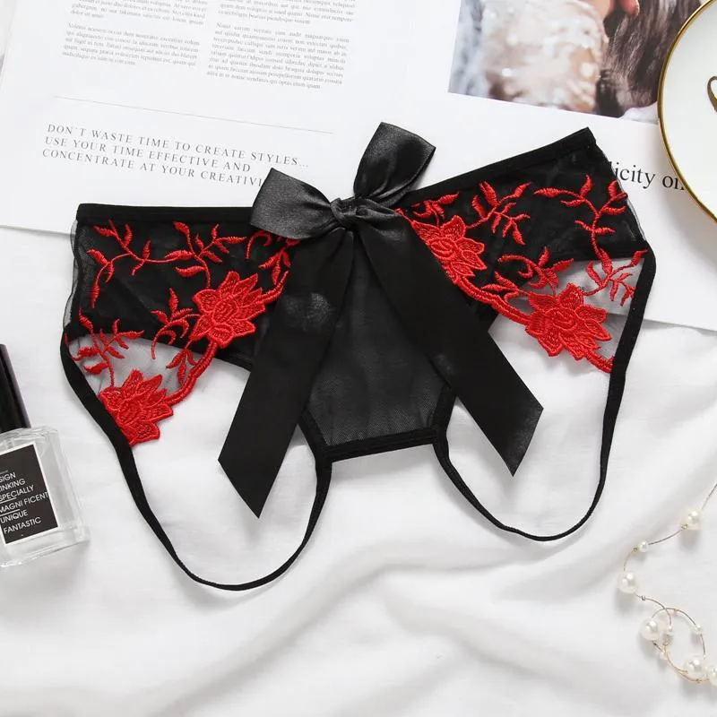 Beauty in a Bow Crotchless Panty