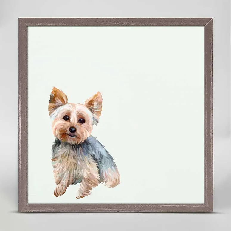 Best Friend - Bestie Yorkie Mini Framed Canvas