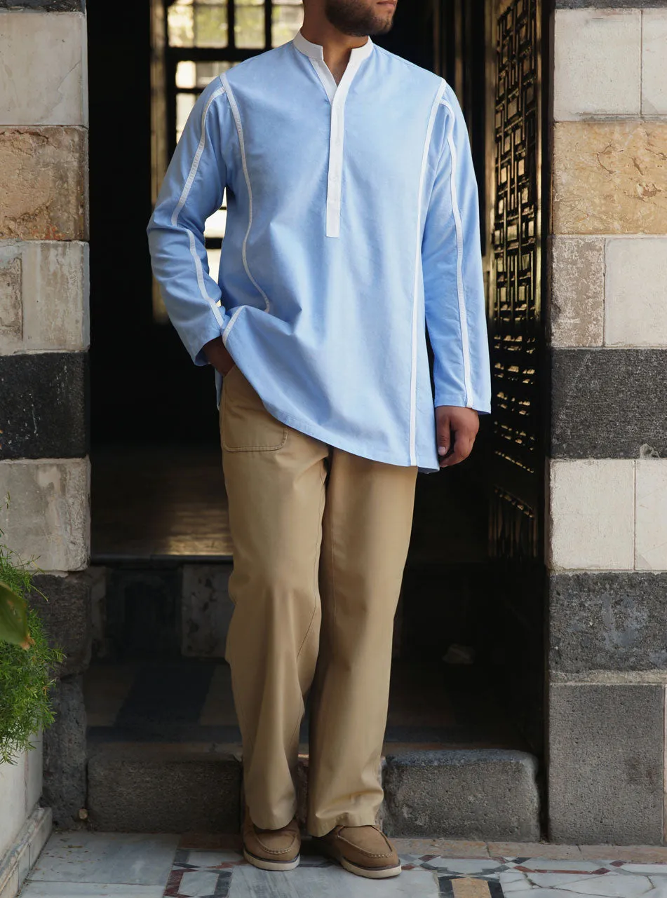 Bias Trim Oxford Cotton Top