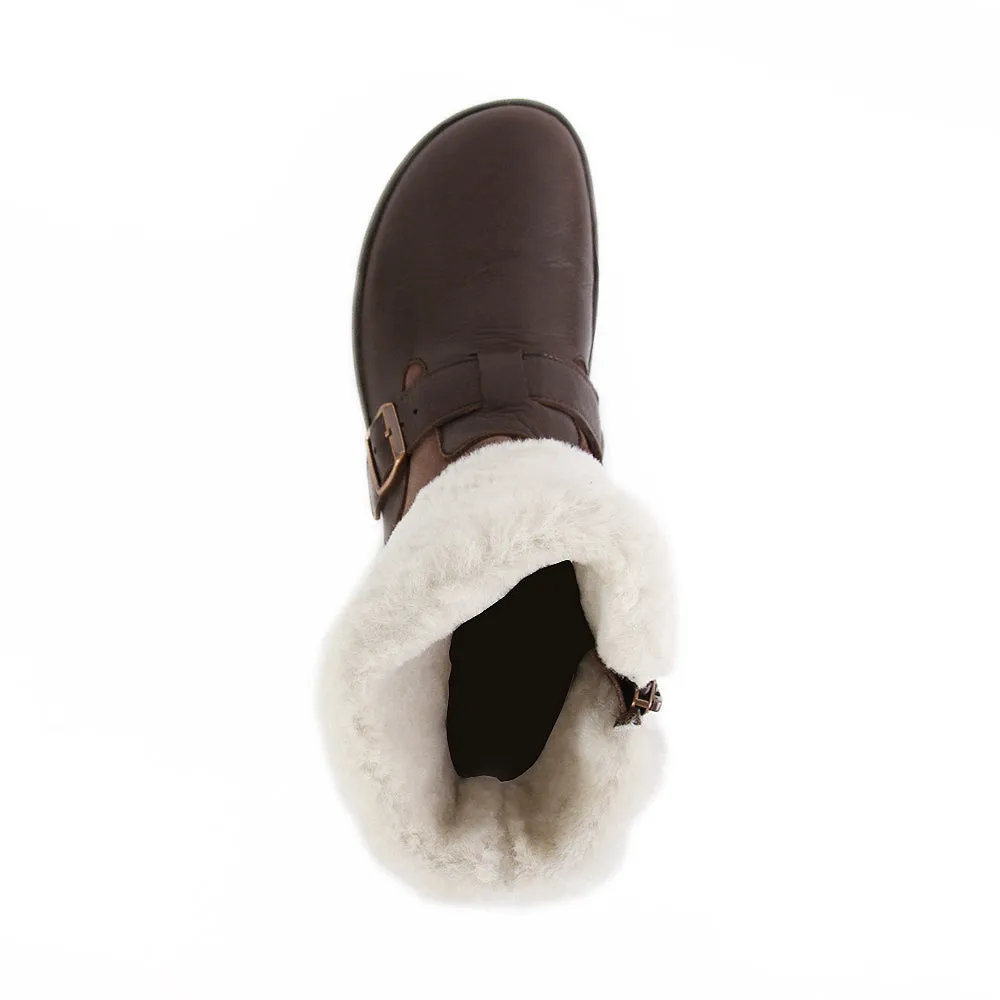 Birkenstock Stirling Ladies NL VL FUR Dark Brown