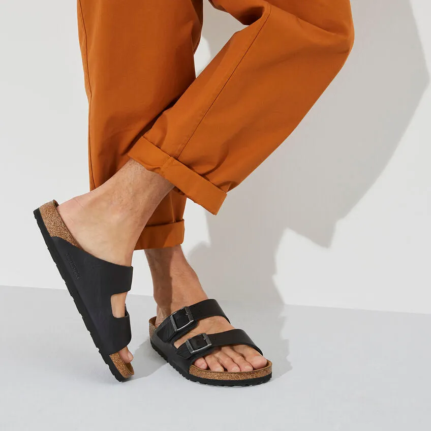 Vintage Black Grip Leather Birkenstock Arizona Sandal