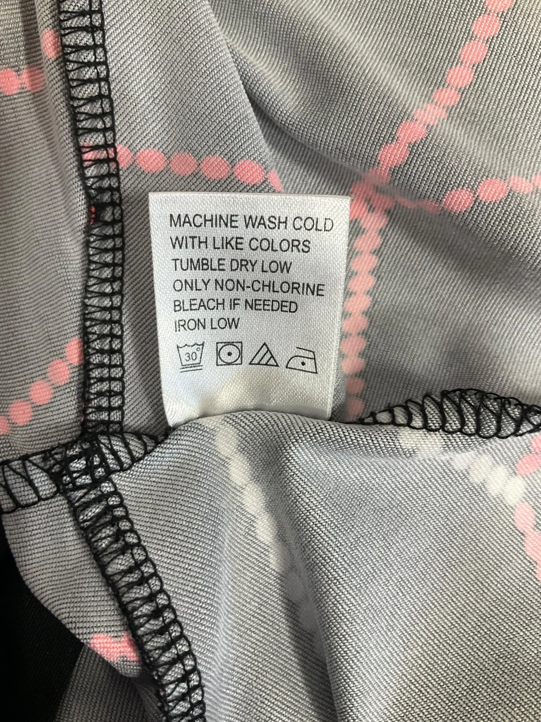 Black & Pink Athletic Skort Tail, Size L