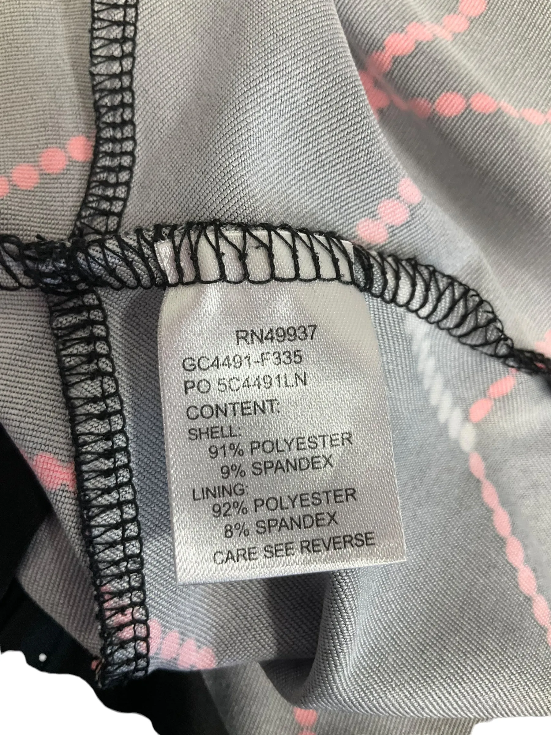 Black & Pink Athletic Skort Tail, Size L