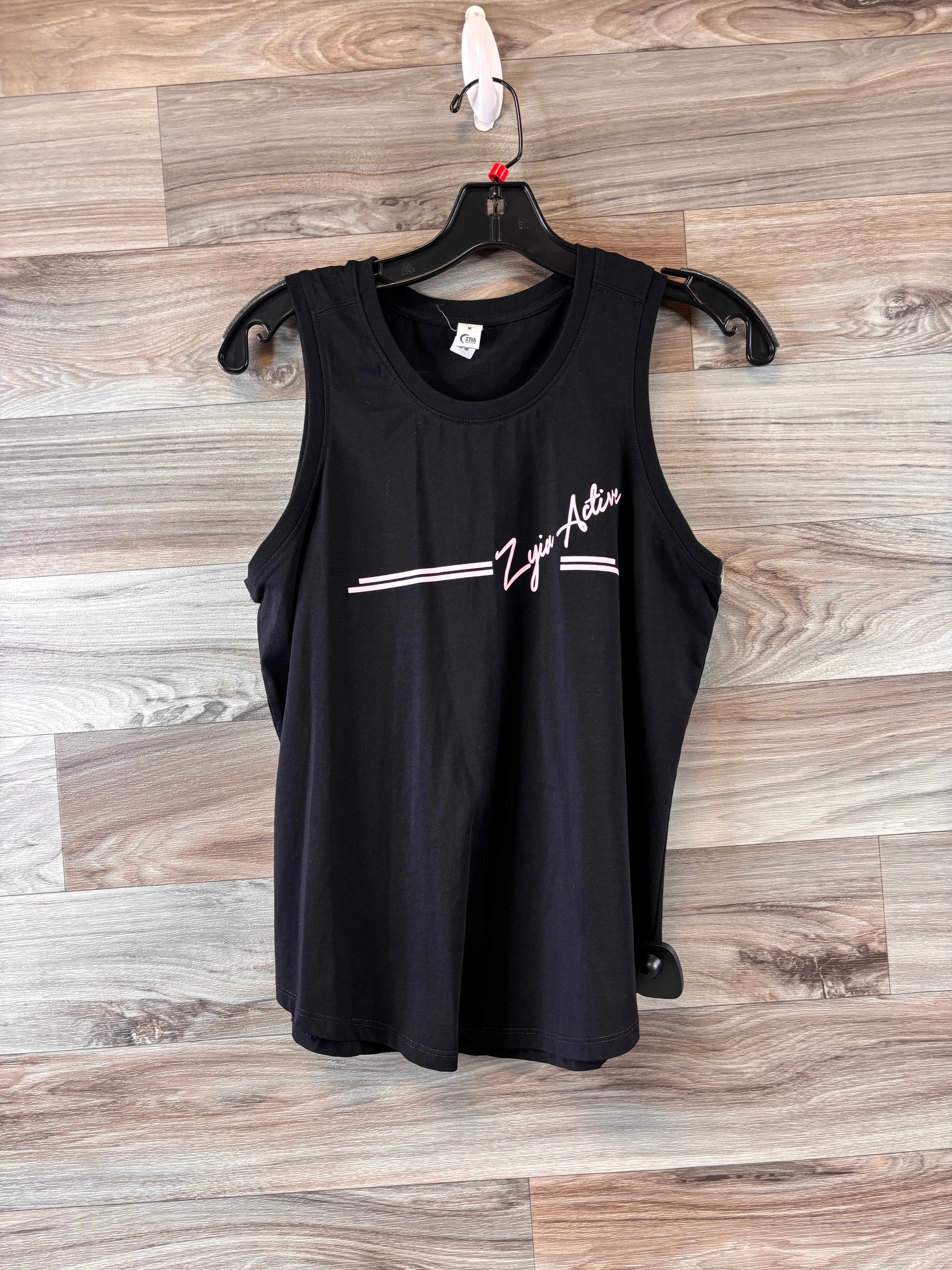 Black & Pink Athletic Tank Top Zyia, Size M