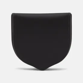 Black Leather Tray Purse