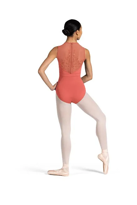 Bloch L3375 High-Neck Zipper-Back Tank Leo