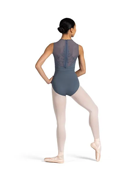 Bloch L3375 High-Neck Zipper-Back Tank Leo