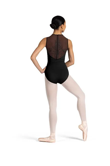 Bloch L3375 High-Neck Zipper-Back Tank Leo