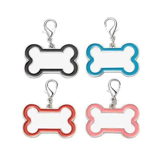 Bone Epoxy Enameled Personalized Dog & Cat ID Tag