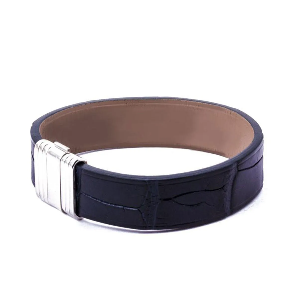 Bracelet Opéra - Bracelet ornemental cuir - Alligator