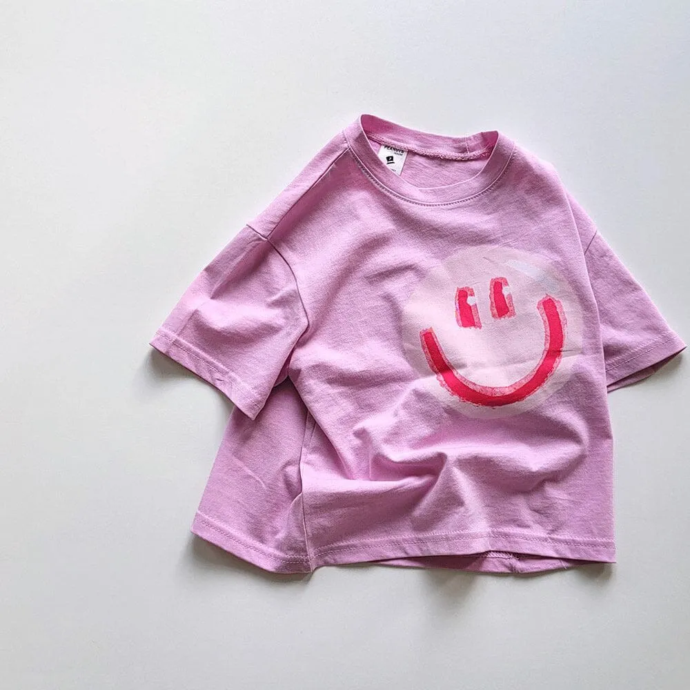 Bright Smiley Face Summer Tee