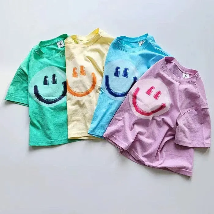 Bright Smiley Face Summer Tee